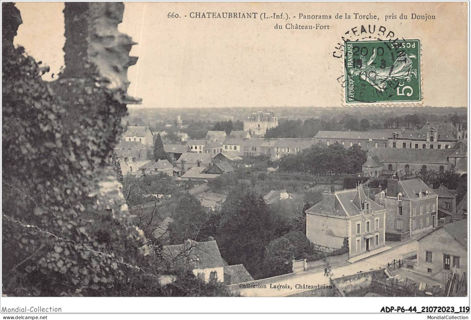 ADPP6-44-0530 - CHATEAUBRIANT - Panorama De La Torche Pris Du Donjon Du Chateau Fort - Châteaubriant