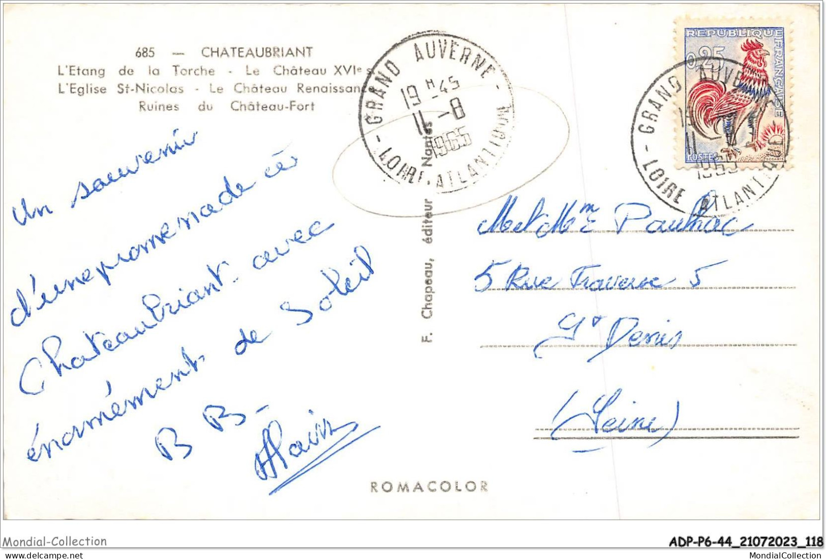 ADPP6-44-0529 - CHATEAUBRIANT - Vue D'ensemble - Châteaubriant