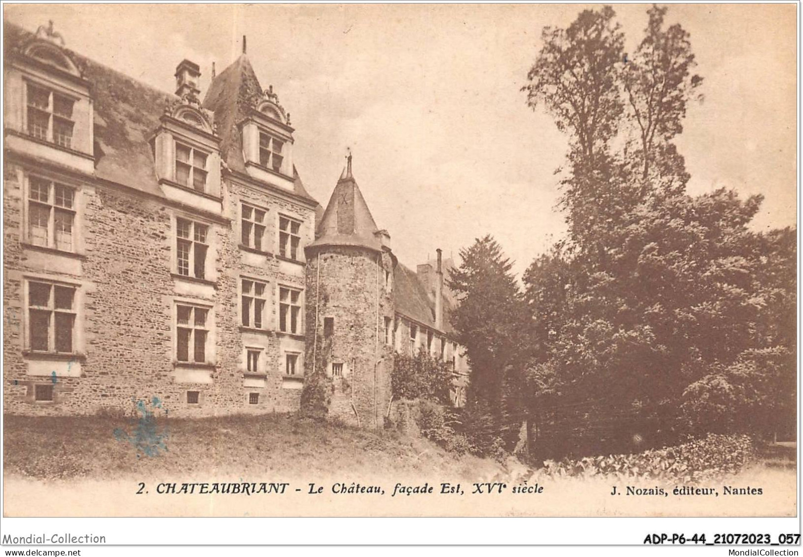 ADPP6-44-0499 - CHATEAUBRIANT - Le Château Façade Est - Châteaubriant