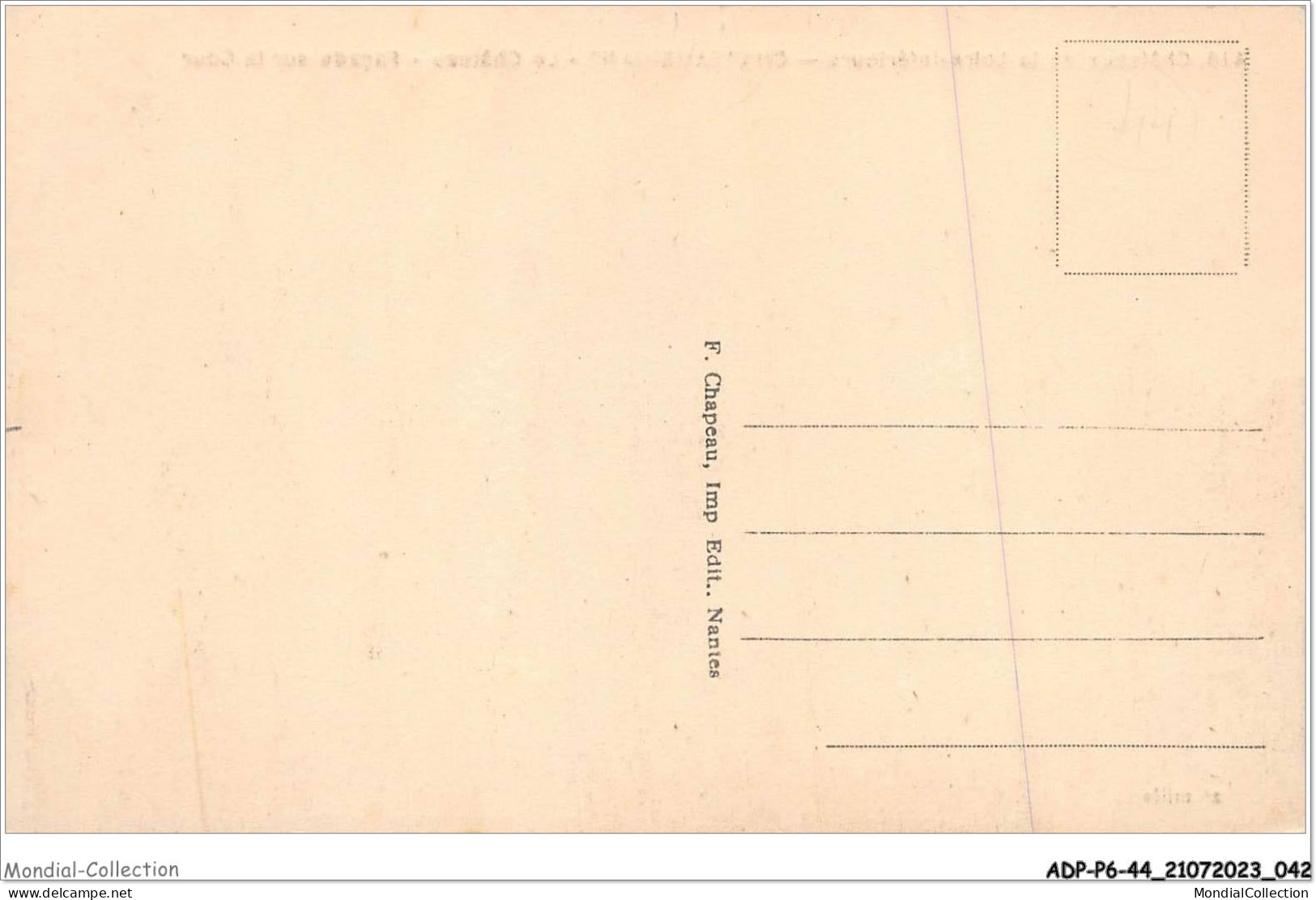 ADPP6-44-0491 - CHATEAUBRIANT - Le Château - Façade Sur La Cour - Châteaubriant