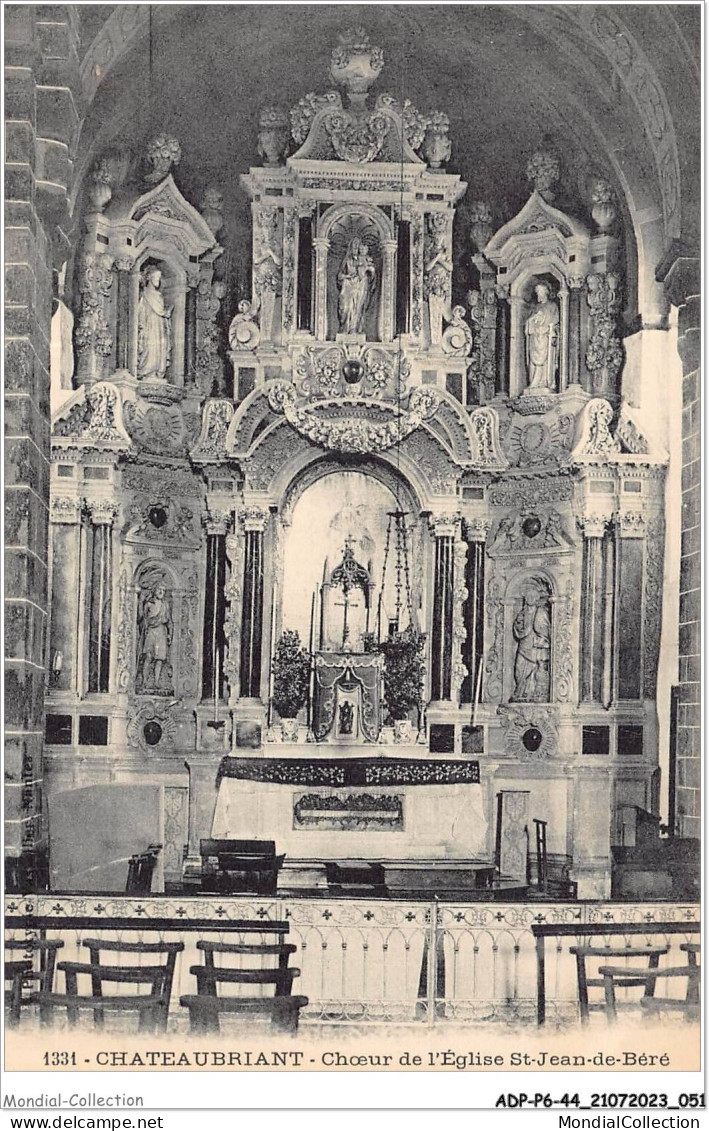 ADPP6-44-0496 - CHATEAUBRIANT - Choeur De L'église Saint-jean-de-béré - Châteaubriant