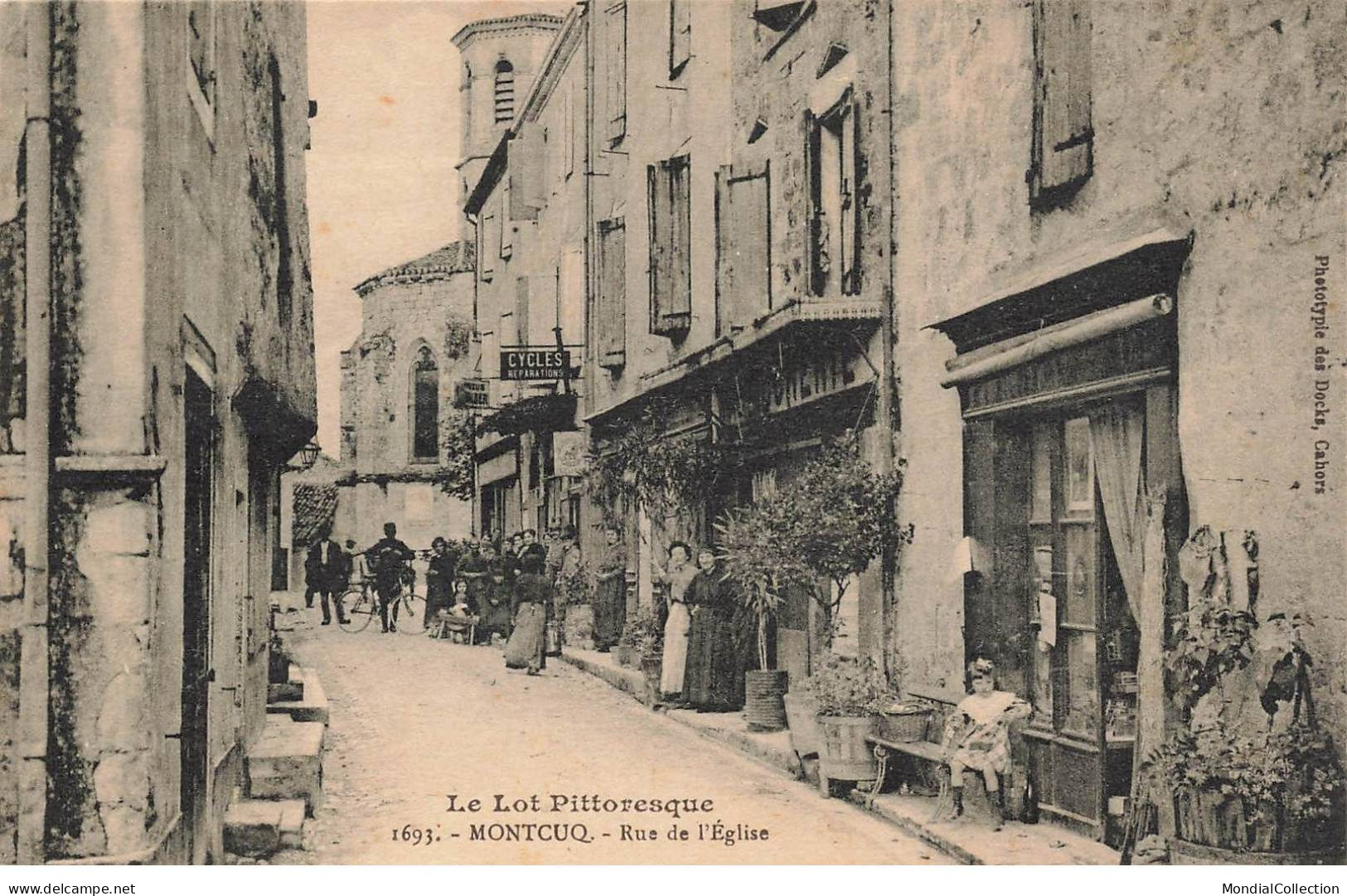 AHJP10-0071- 46 MONTCUQ RUE DE L EGLISE LE LOT PITTORESQUE - Montcuq