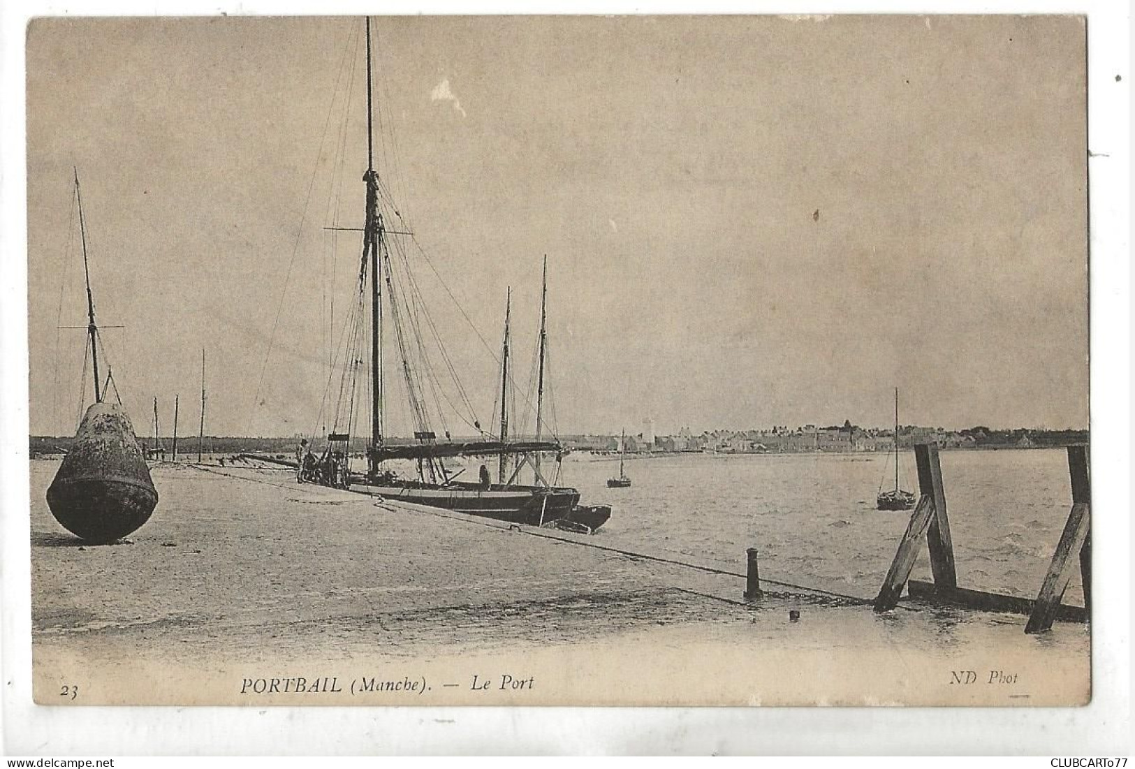 Fouesnant (29) : MP D'un Bateau à Voile 1 Mât Amarré Dans Le Port De Beg-Meil  En 1910 (animé) PF. - Fouesnant