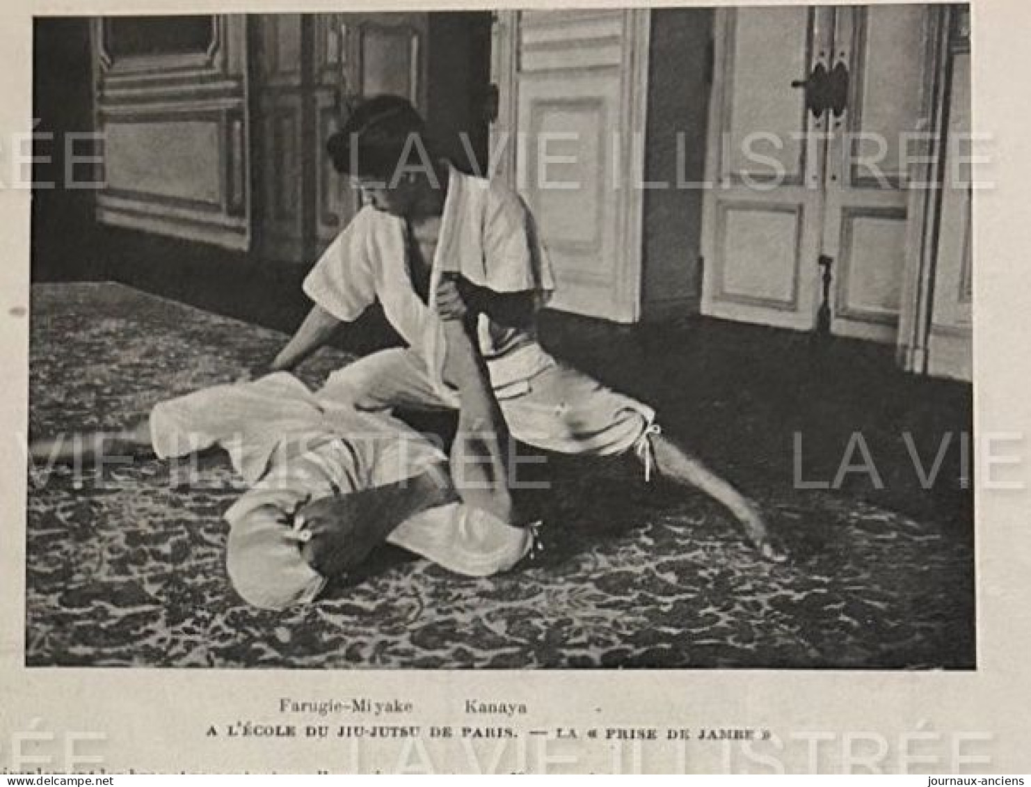 1905 UNE ECOLE DE JIU JITSU À PARIS - PROFESSEURS KANAYA Et FARUGIE MI YAKE - LA VIE ILLUSTRÉE - 1900 - 1949
