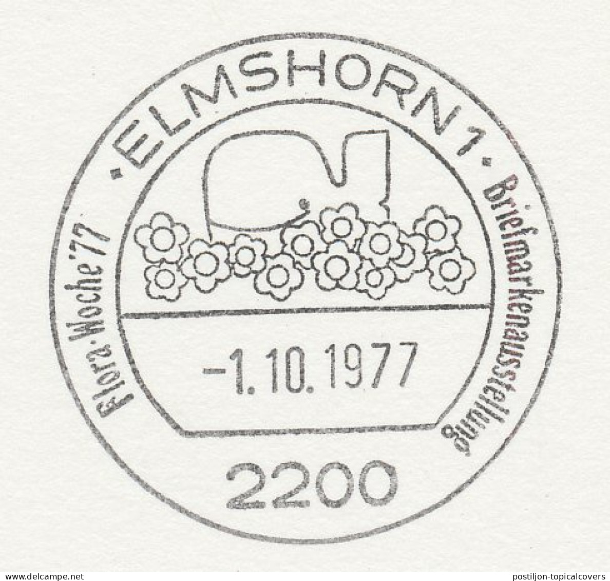 Card / Postmark Germany 1977 Flora Week - Whale - Bäume