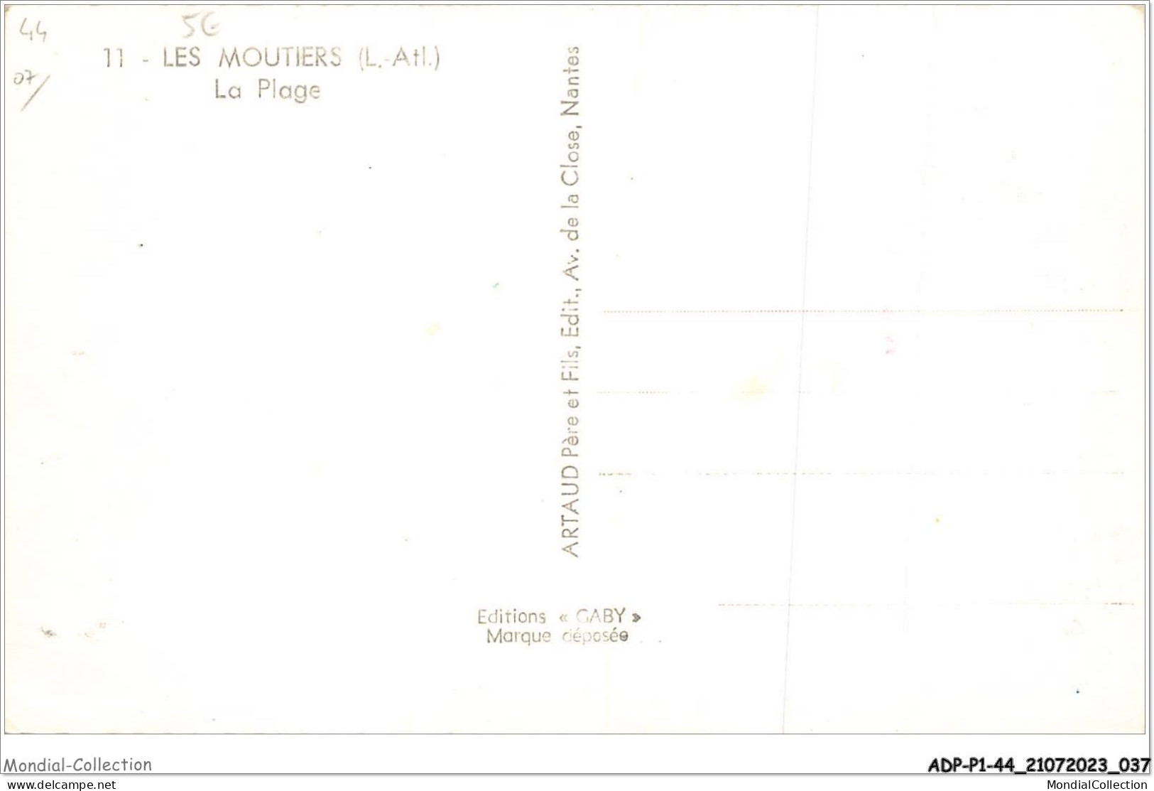 ADPP1-44-0019 - LES MOUTIERS - La Plage  - Les Moutiers-en-Retz
