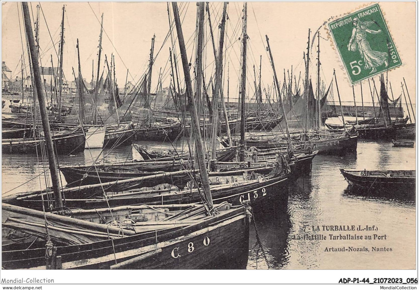 ADPP1-44-0029 - LA TURBALLE - La Flottille Turballaise Au Port - La Turballe