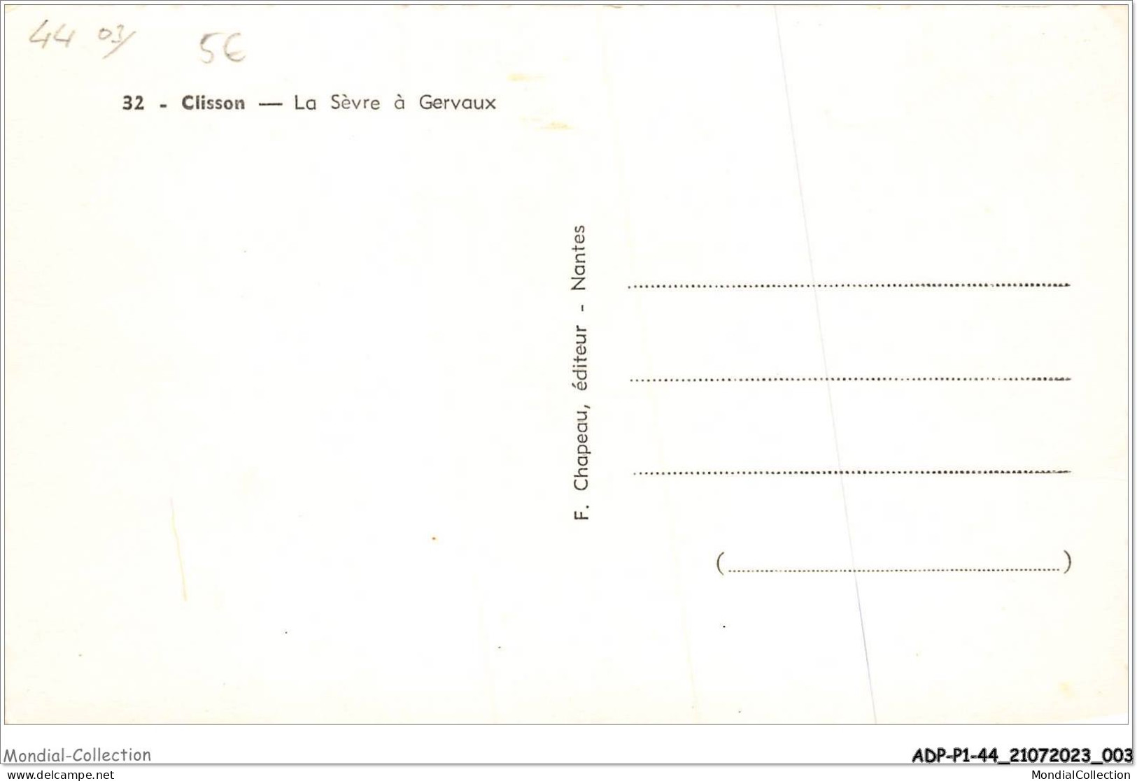 ADPP1-44-0002 - LE CLISSON - La Sèvre à Gervaux - Clisson