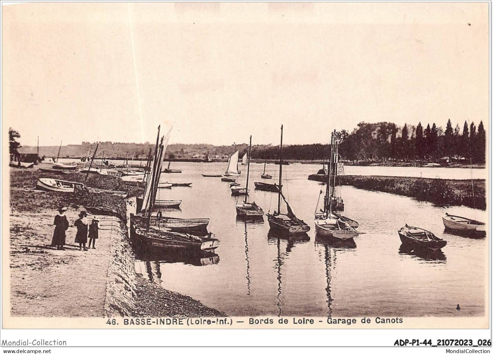 ADPP1-44-0014 - BASSE-INDRE - Bords De Loire - Garage De Canots - Basse-Indre