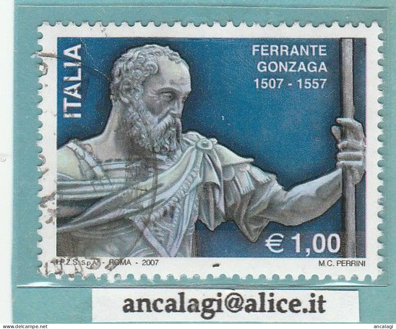 USATI ITALIA 2007 - Ref.1039 "FERRANTE GONZAGA" 1 Val. - - 2001-10: Oblitérés