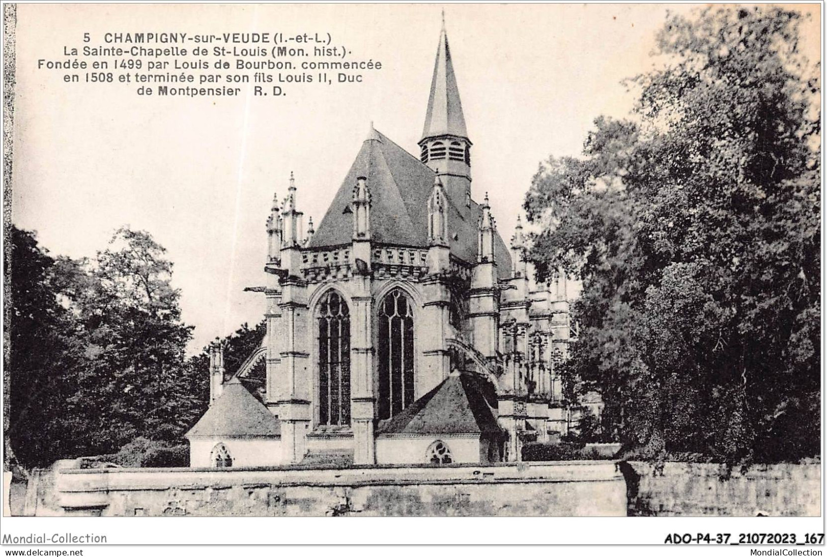 ADOP4-37-0386 - CHAMPIGNY-SUR-VEUDE - La Sainte-chapelle De St-louis - Champigny-sur-Veude