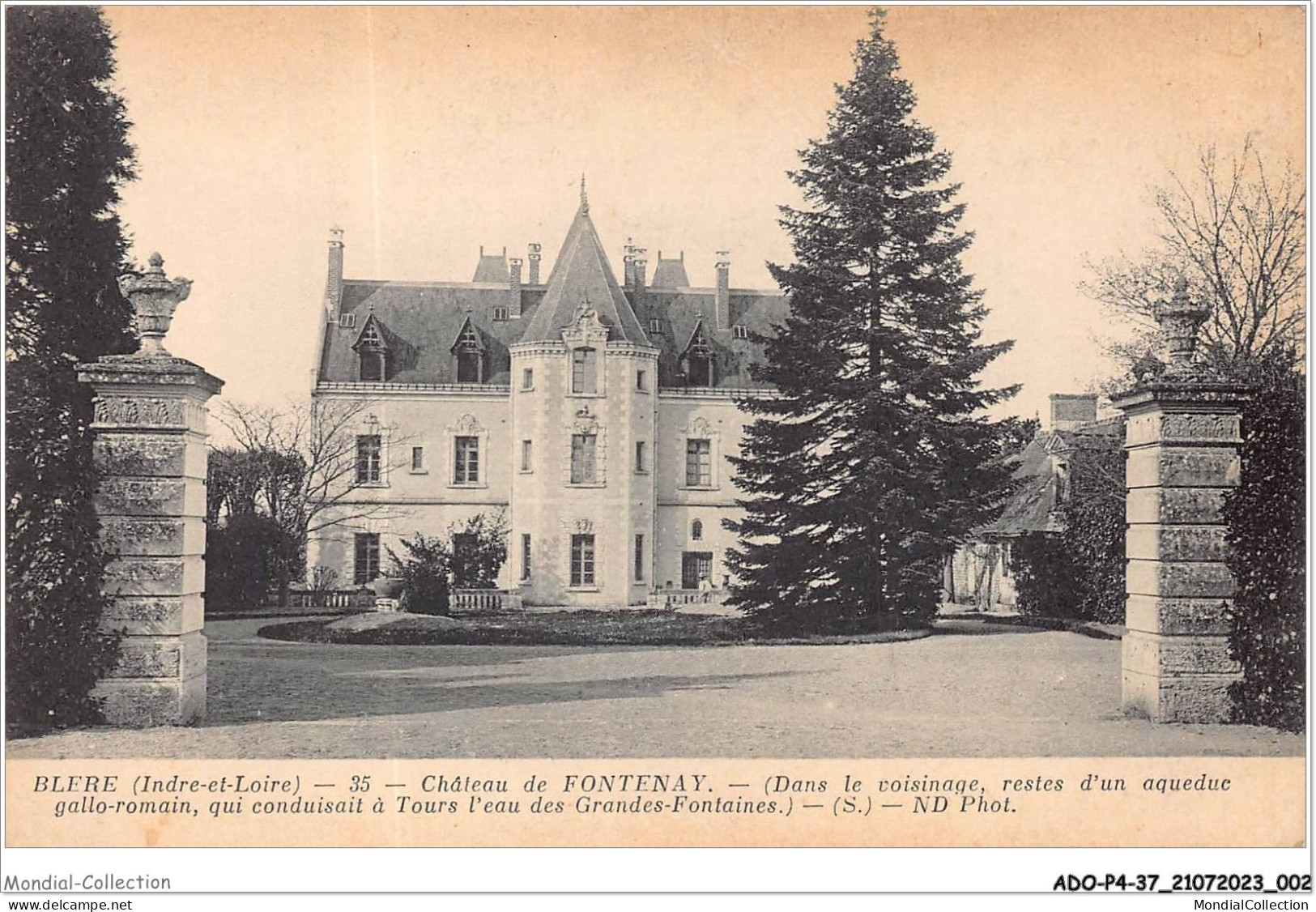 ADOP4-37-0303 - BLERE - Château De Fontenay - Bléré