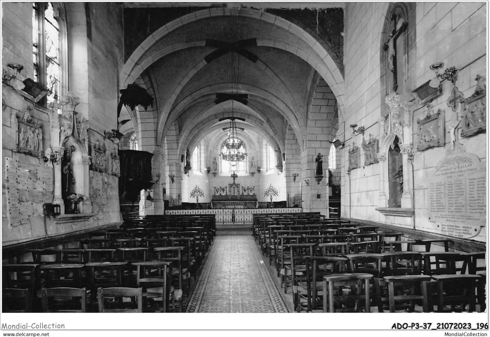 ADOP3-37-0295 - BALLAN-MIRE - L'intérieur De L'eglise - Ballan-Miré