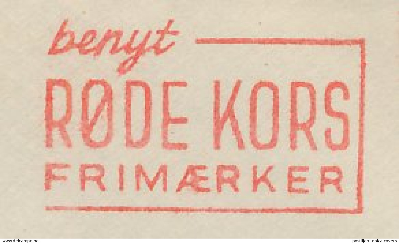 Meter Cover Denmark 1952 Red Cross Stamps - Croce Rossa