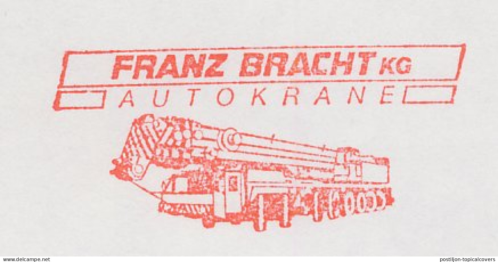 Meter Cut Germany 1992 Truck Crane - Andere & Zonder Classificatie