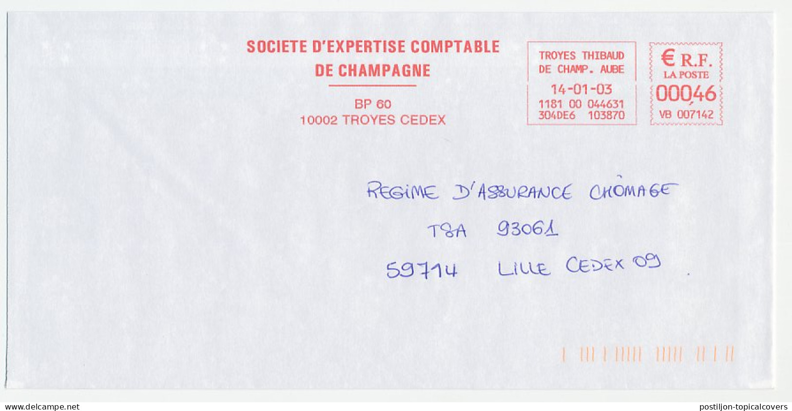 Meter Cover France 2003 Champagne - Expertise Society - Vinos Y Alcoholes