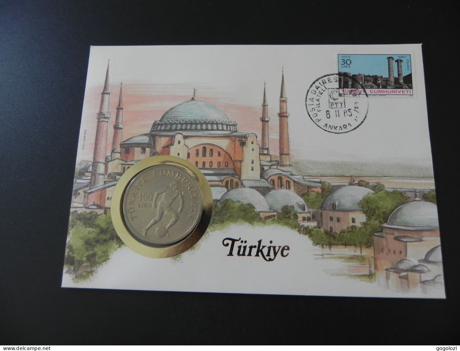 Turkey 100 Lira 1982 - Football World Cup 1982 In Spain - Numis Letter 1985 - Turkey