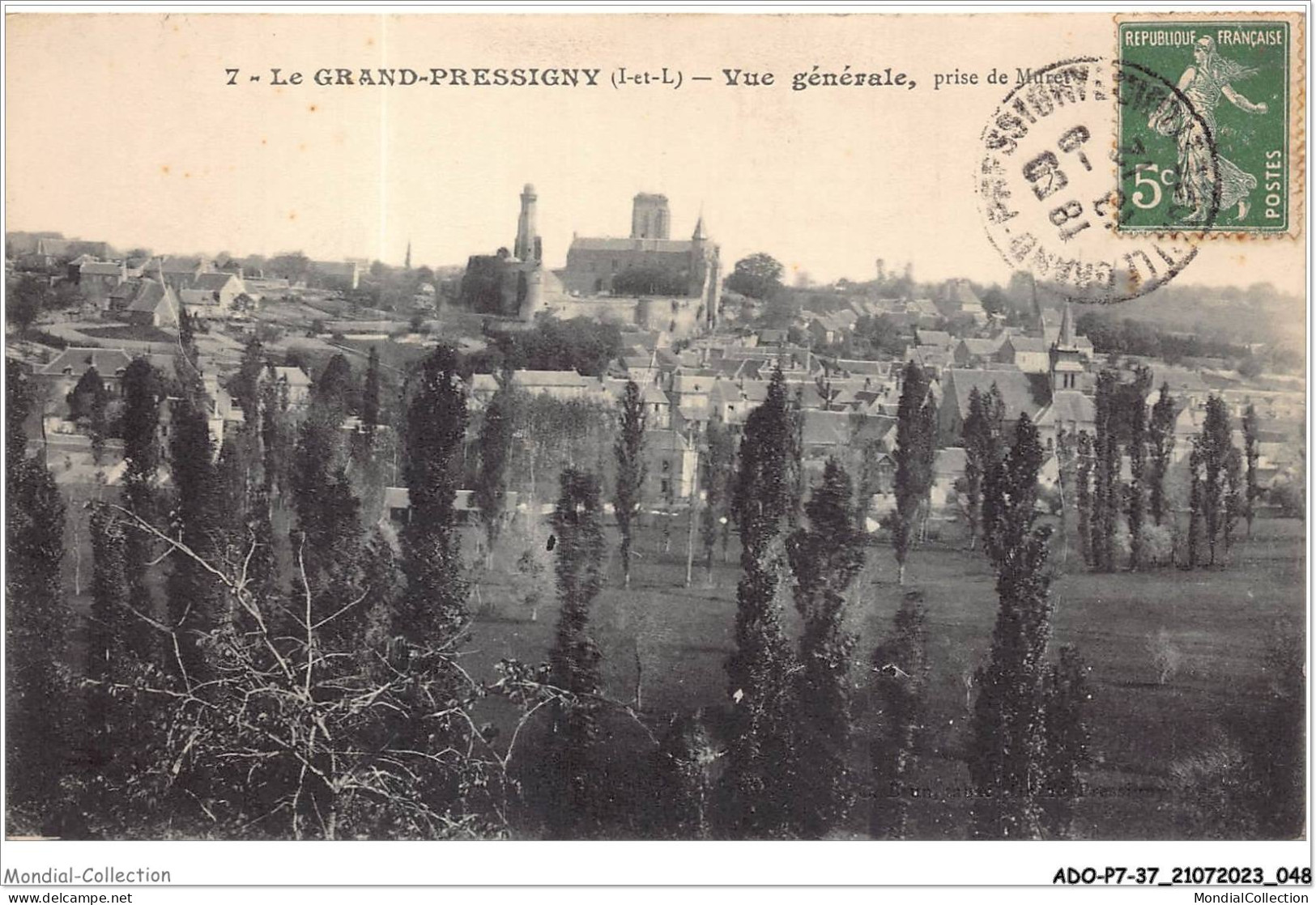 ADOP7-37-0624 - LE GRAND PRESSIGNY - Vue Générale - Prise De Muret - Le Grand-Pressigny