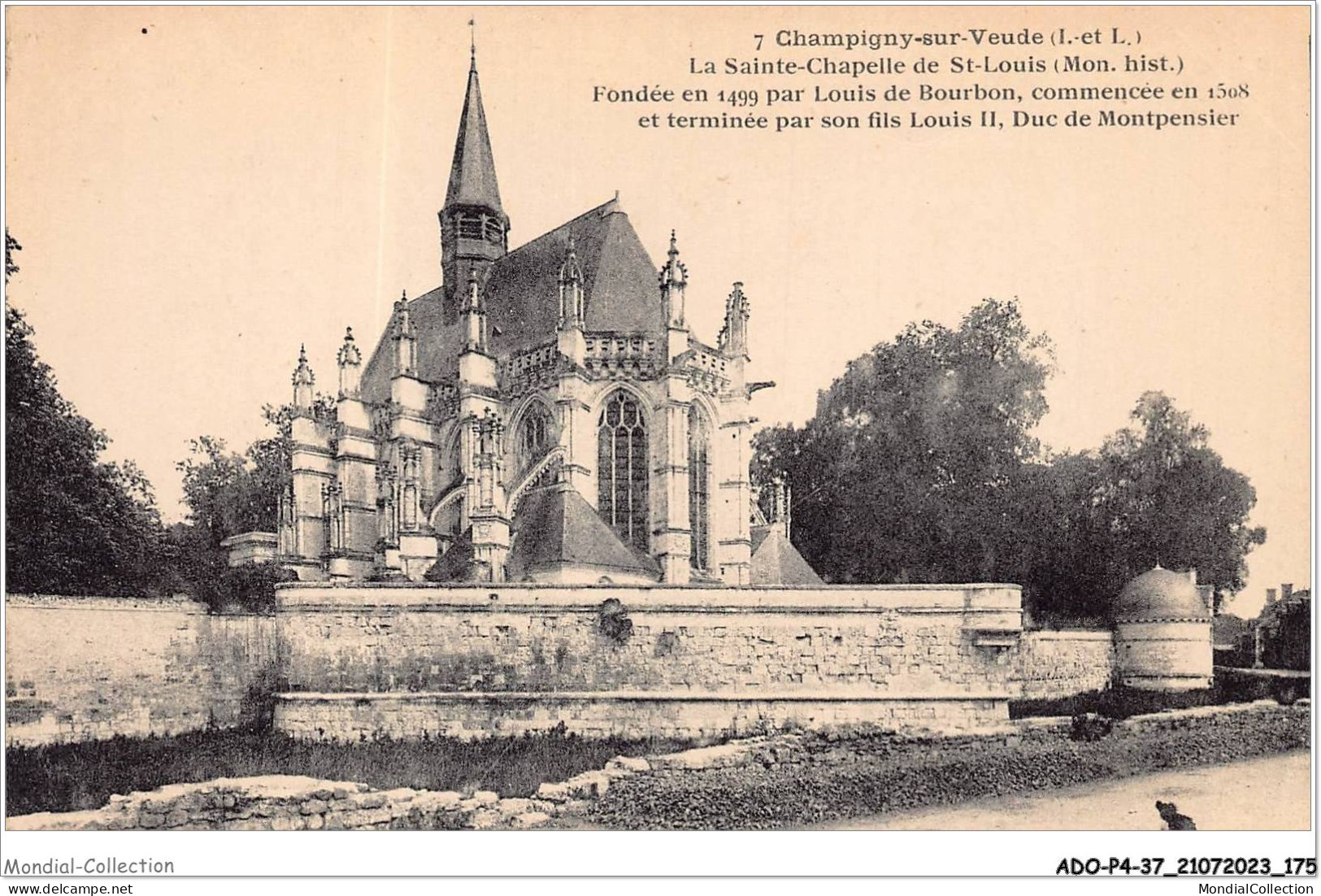 ADOP4-37-0390 - CHAMPIGNY-SUR-VEUDE - La Sainte-chapelle De St-louis - Champigny-sur-Veude
