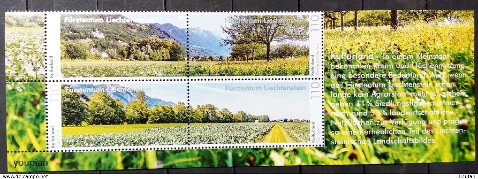 Liechtenstein 2023, Panorama - Paths, MNH S/S - Unused Stamps
