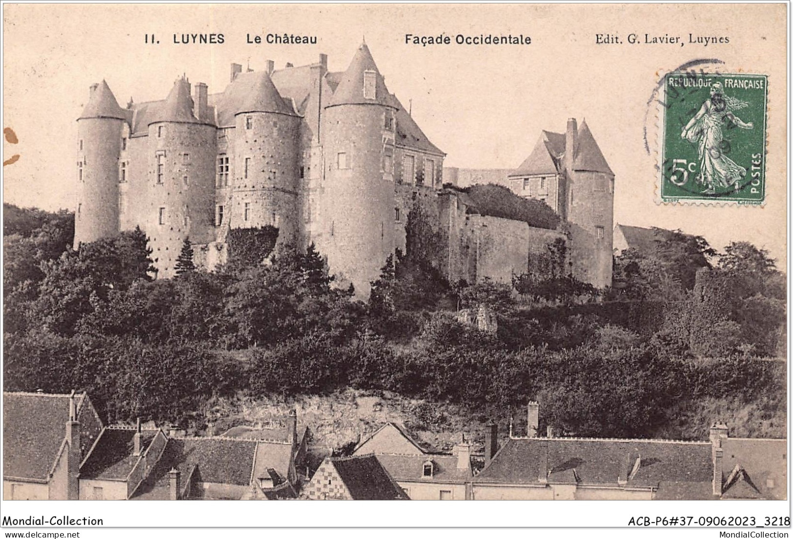 ACBP6-37-0568 - LUYNES - Le Château - Façade Occidentale - Luynes