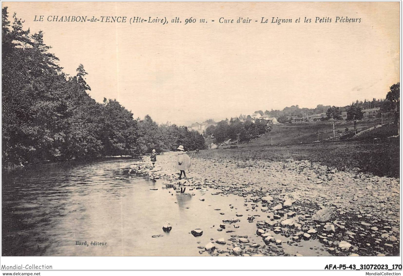 AFAP5-43-0522 - LE CHAMBON-de-TENCE - Cure D'air - Le Lignon Et Les Petits Pêcheurs - Le Chambon-sur-Lignon