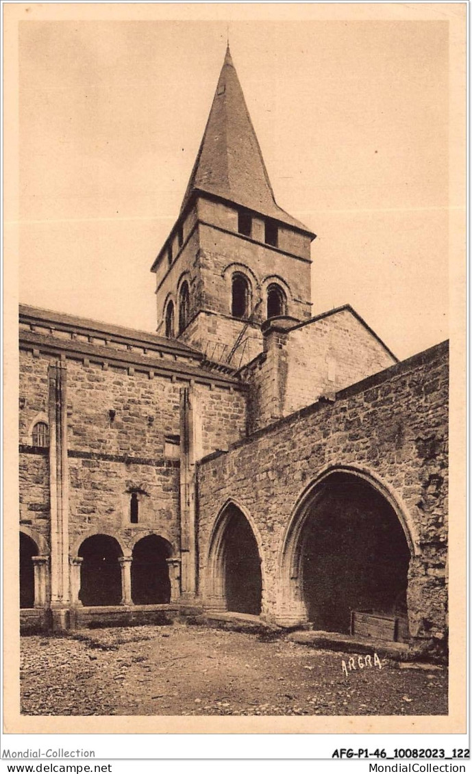 AFGP1-46-0062 - CARENNAC - Le Cloître Et L'eglise - Vue Générale  - Gourdon