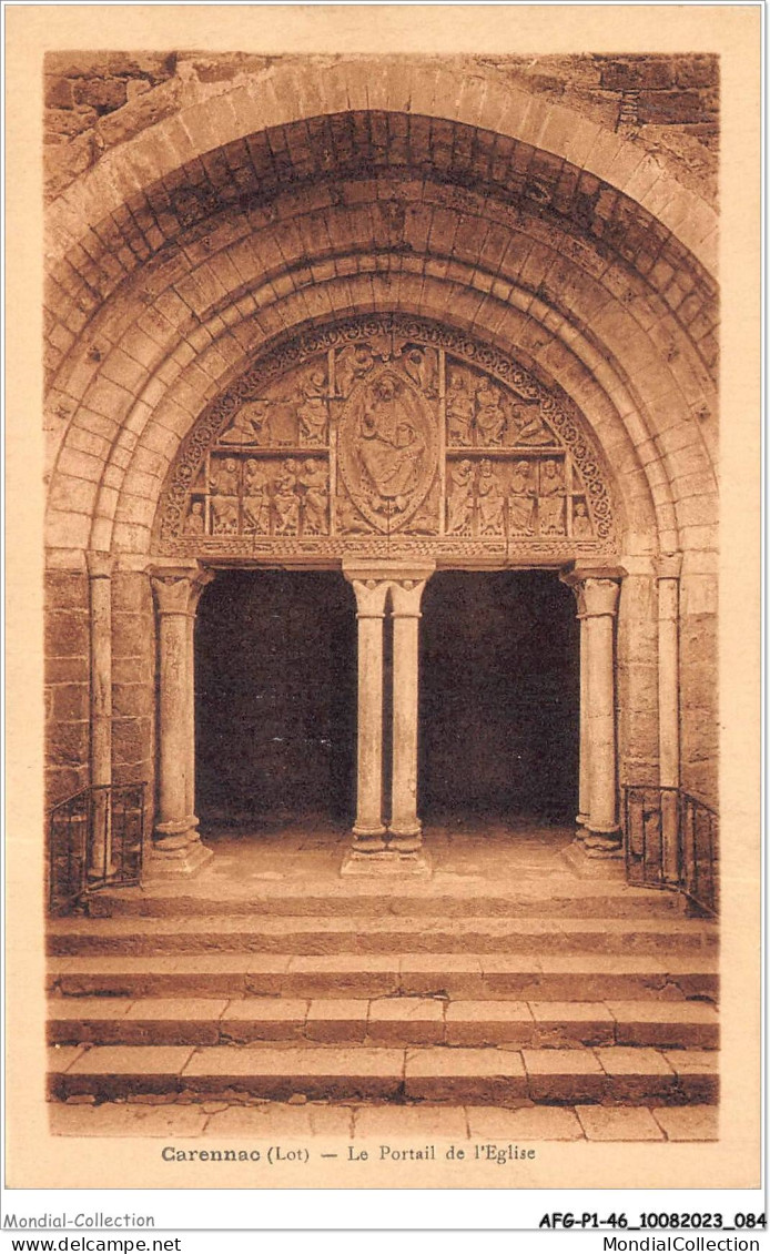 AFGP1-46-0043 - CARENNAC - Le Portail De L'eglise  - Gourdon