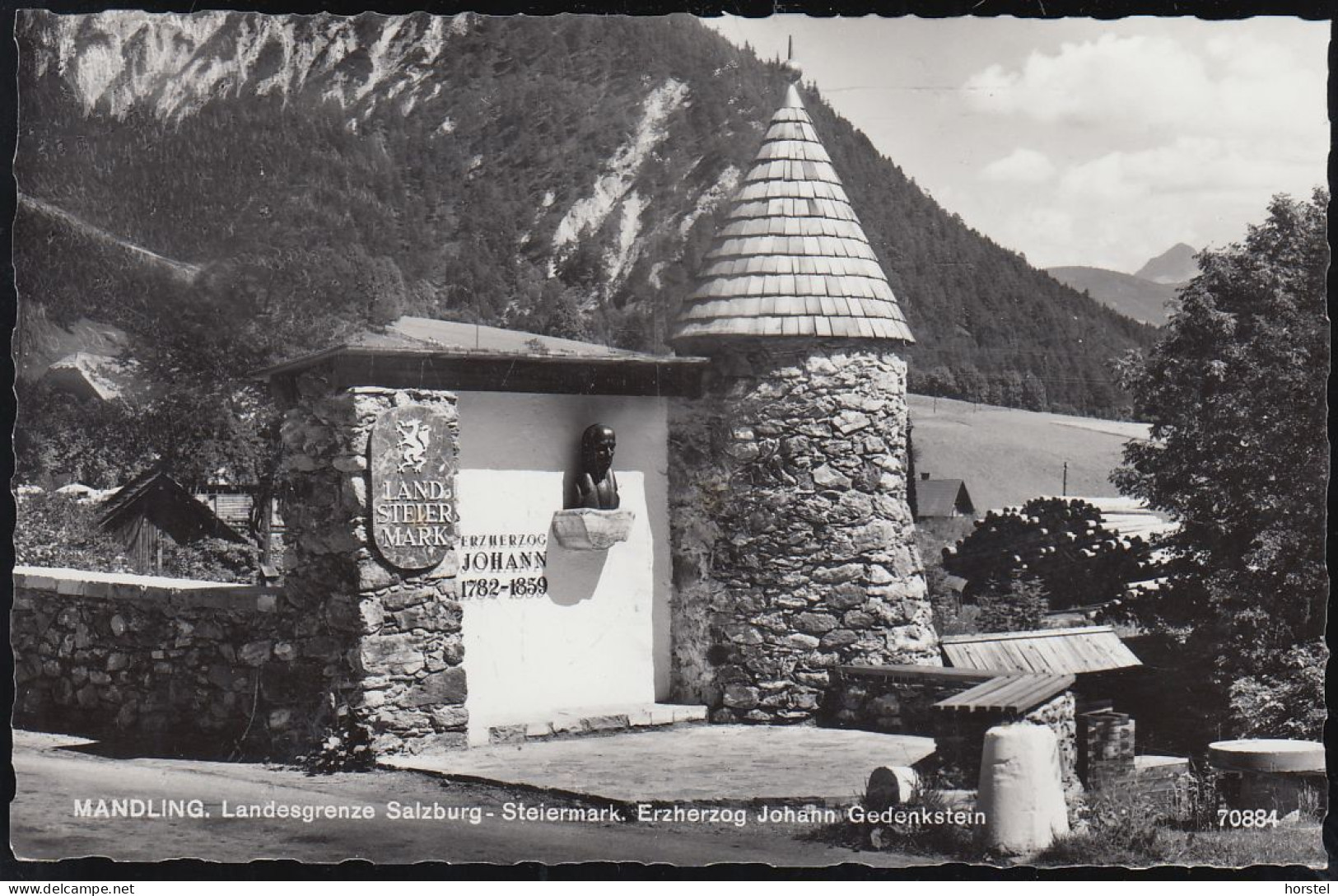 Austria - 8974 Mandling - Landesgrenze Salzburg-Steiermark - Erzherzog Johann - Gedenkstein - Schladming