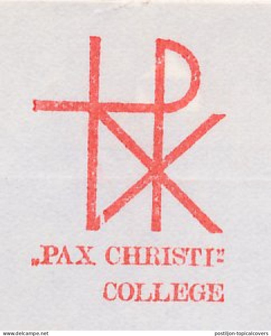 Meter Cover Netherlands 1987 Pax Christi - Druten - Otros & Sin Clasificación