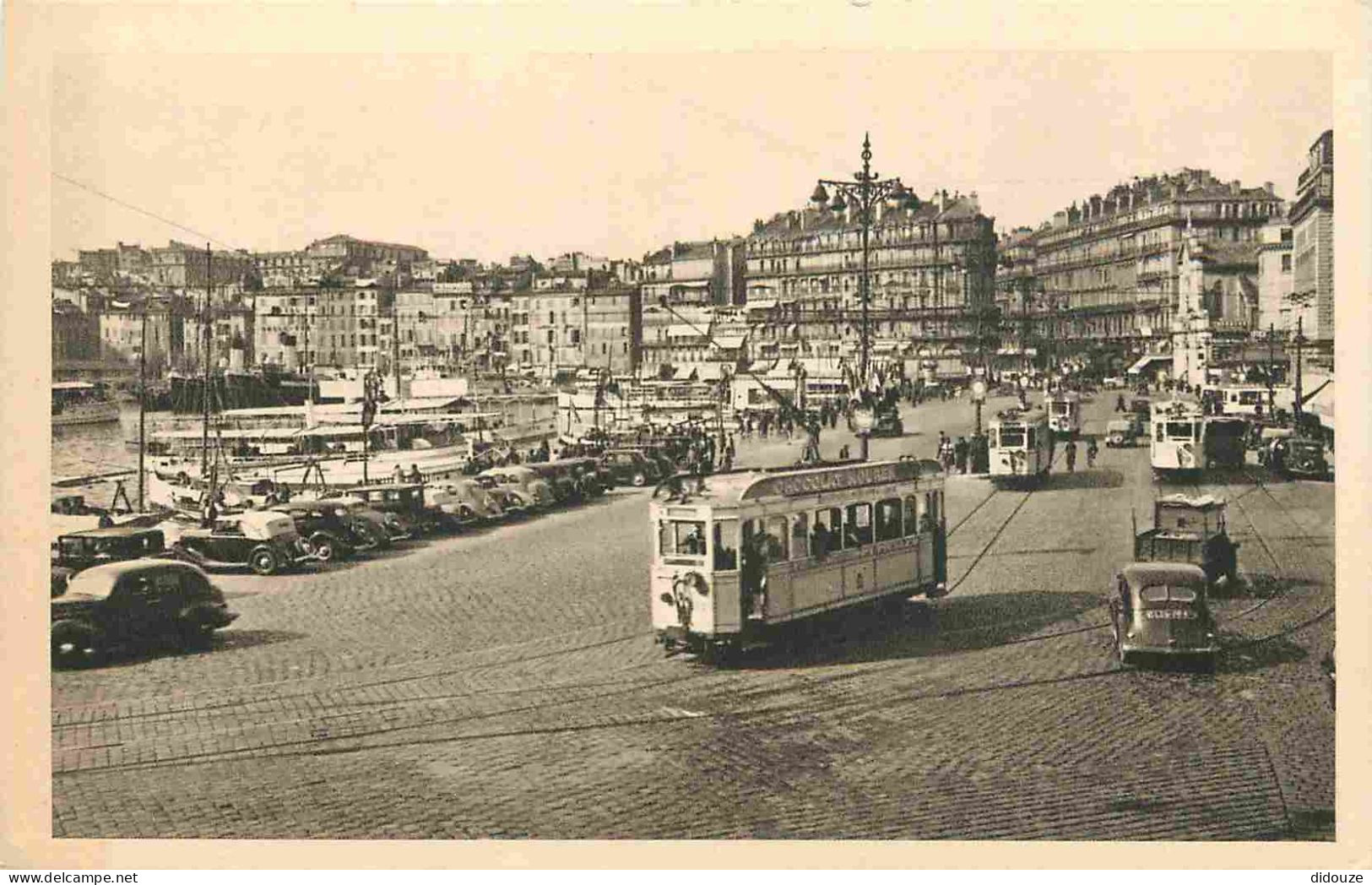 13 - Marseille - Le Quai Des Belges Et Rue De La République - Tramway - Automobiles - CPA - Voir Scans Recto-Verso - Vieux Port, Saint Victor, Le Panier