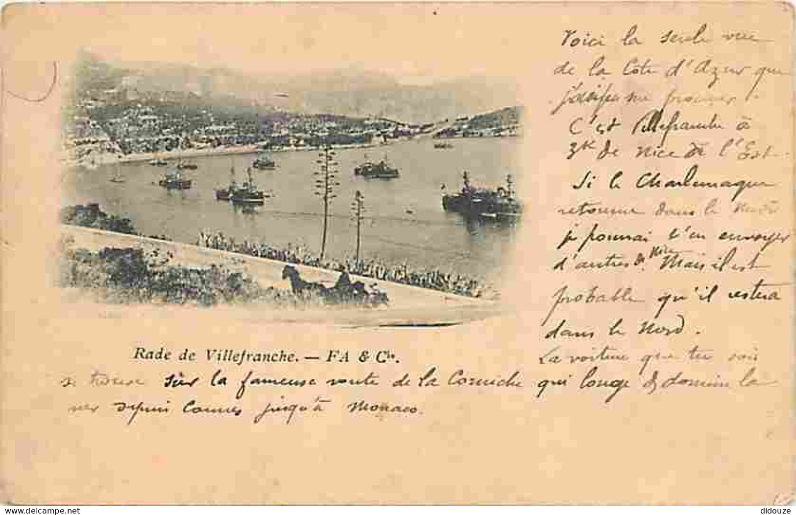 06 - Villefranche Sur Mer - Rade De Villefranche - Animée - Précurseur - CPA - Voir Scans Recto-Verso - Villefranche-sur-Mer