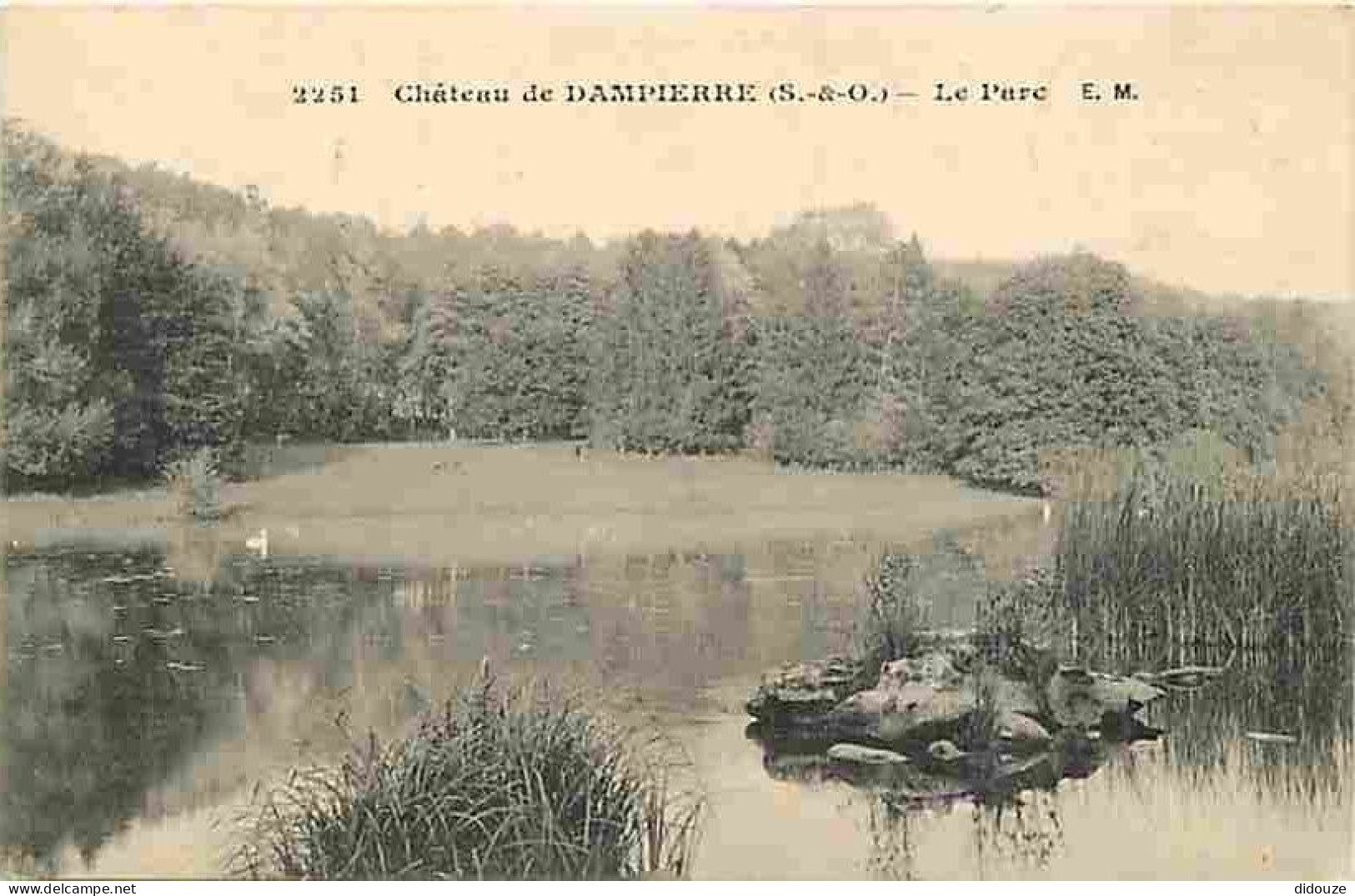 78 - Dampierre - Le Château - Le Parc - Oblitération Ronde De 1910 - CPA - Voir Scans Recto-Verso - Dampierre En Yvelines