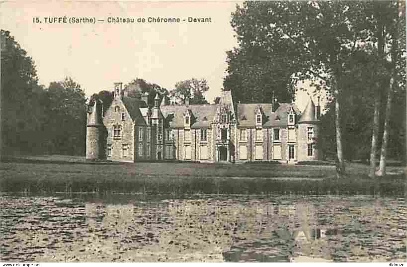 72 - Tuffé - Château De Chéronne - Oblitération Ronde De 1937 - CPA - Voir Scans Recto-Verso - Tuffe