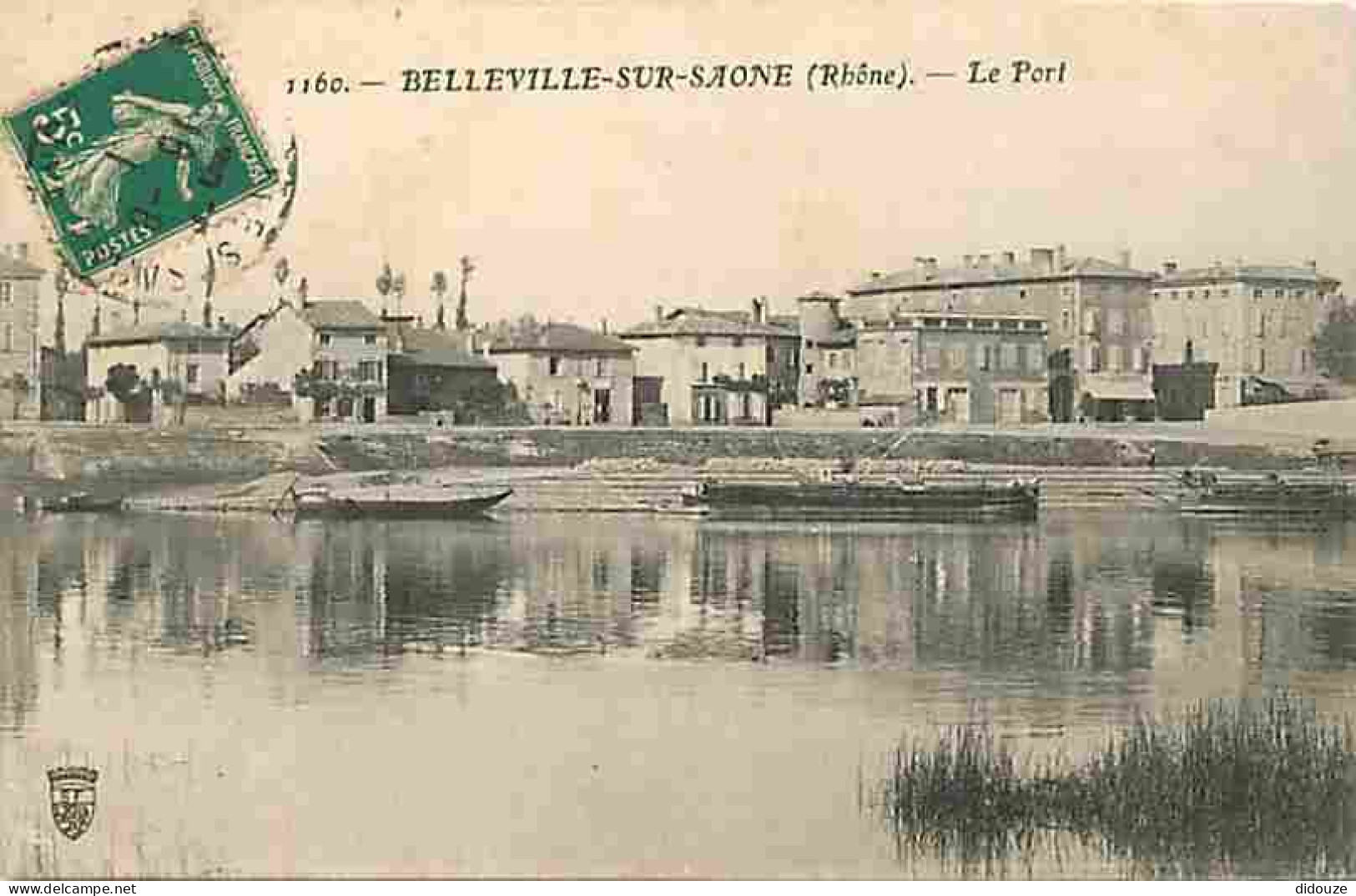 69 - Belleville Sur Saone - Le Port - Etat Léger Pli Visible - CPA - Voir Scans Recto-Verso - Belleville Sur Saone