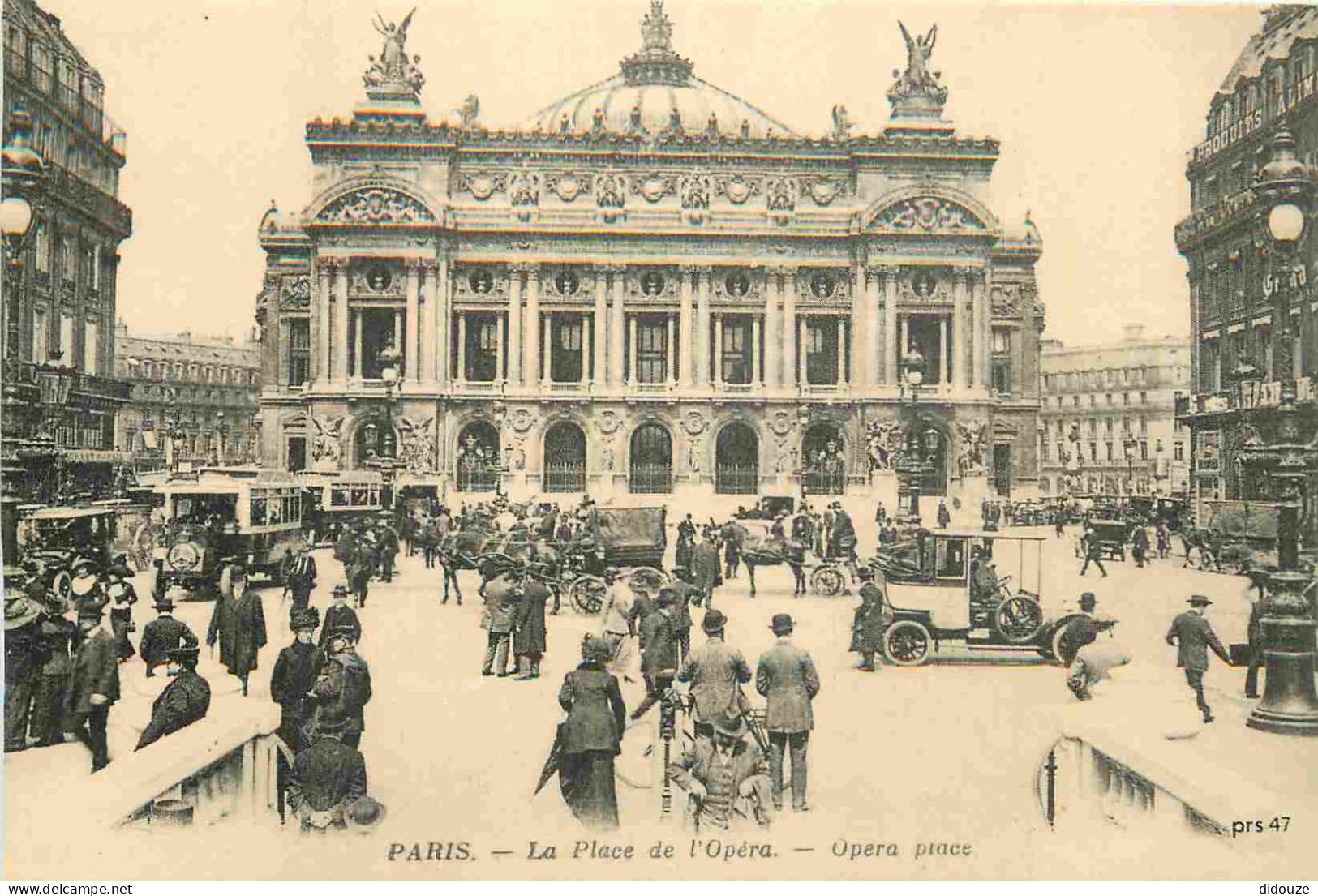 Reproduction CPA - 75 Paris - Place De L'Opéra - Automobiles - CPM Format CPA - Carte Neuve - Voir Scans Recto-Verso - Plätze