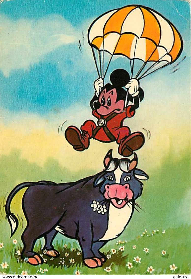 Disney - Mickey - Vaches - CPM - Voir Scans Recto-Verso - Sonstige & Ohne Zuordnung