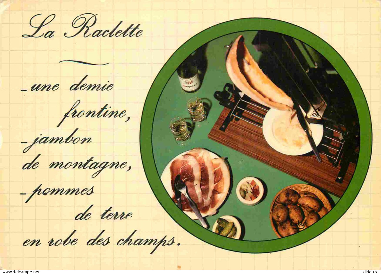 Recettes De Cuisine - Raclette - Gastronomie - CPM - Voir Scans Recto-Verso - Recipes (cooking)