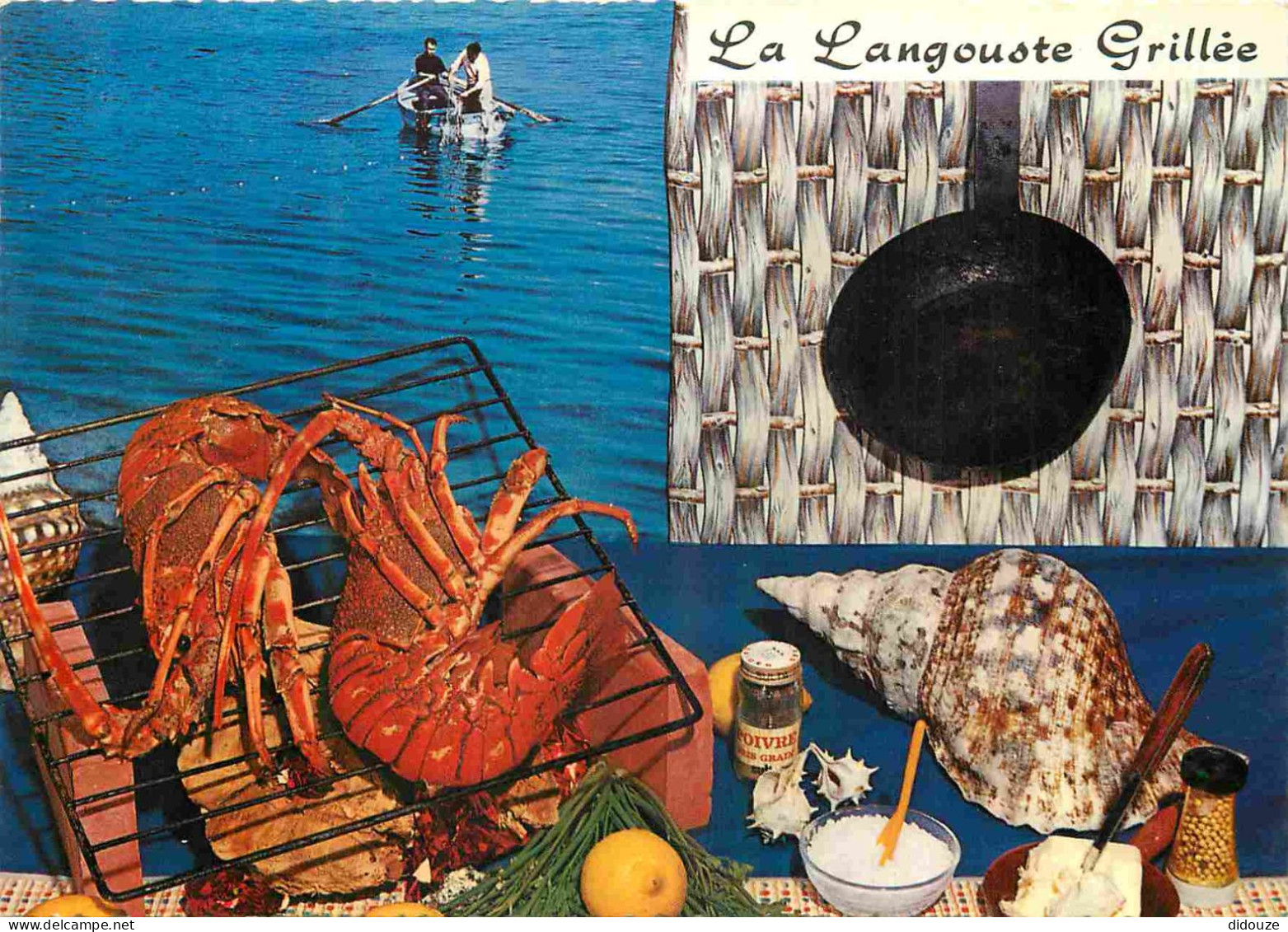 Recettes De Cuisine - Langouste Grillée Sauce à La Diable - Gastronomie - Carte Dentelée - CPM - Carte Neuve - Voir Scan - Küchenrezepte