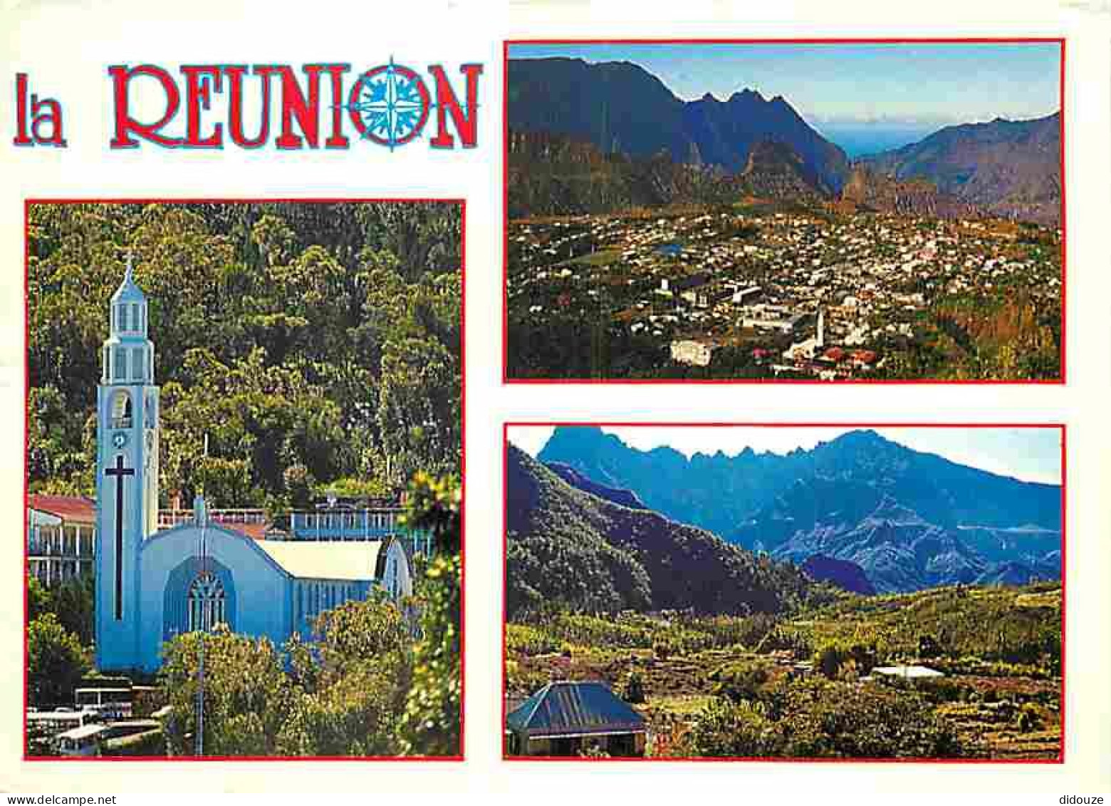 Ile De La Réunion - Cilaos - Multivues - Flamme Postale - CPM - Voir Scans Recto-Verso - Autres & Non Classés