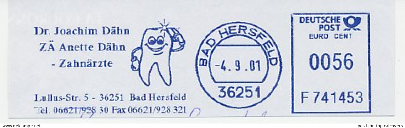 Meter Cut Germany 2001 Teeth - Molar - Geneeskunde