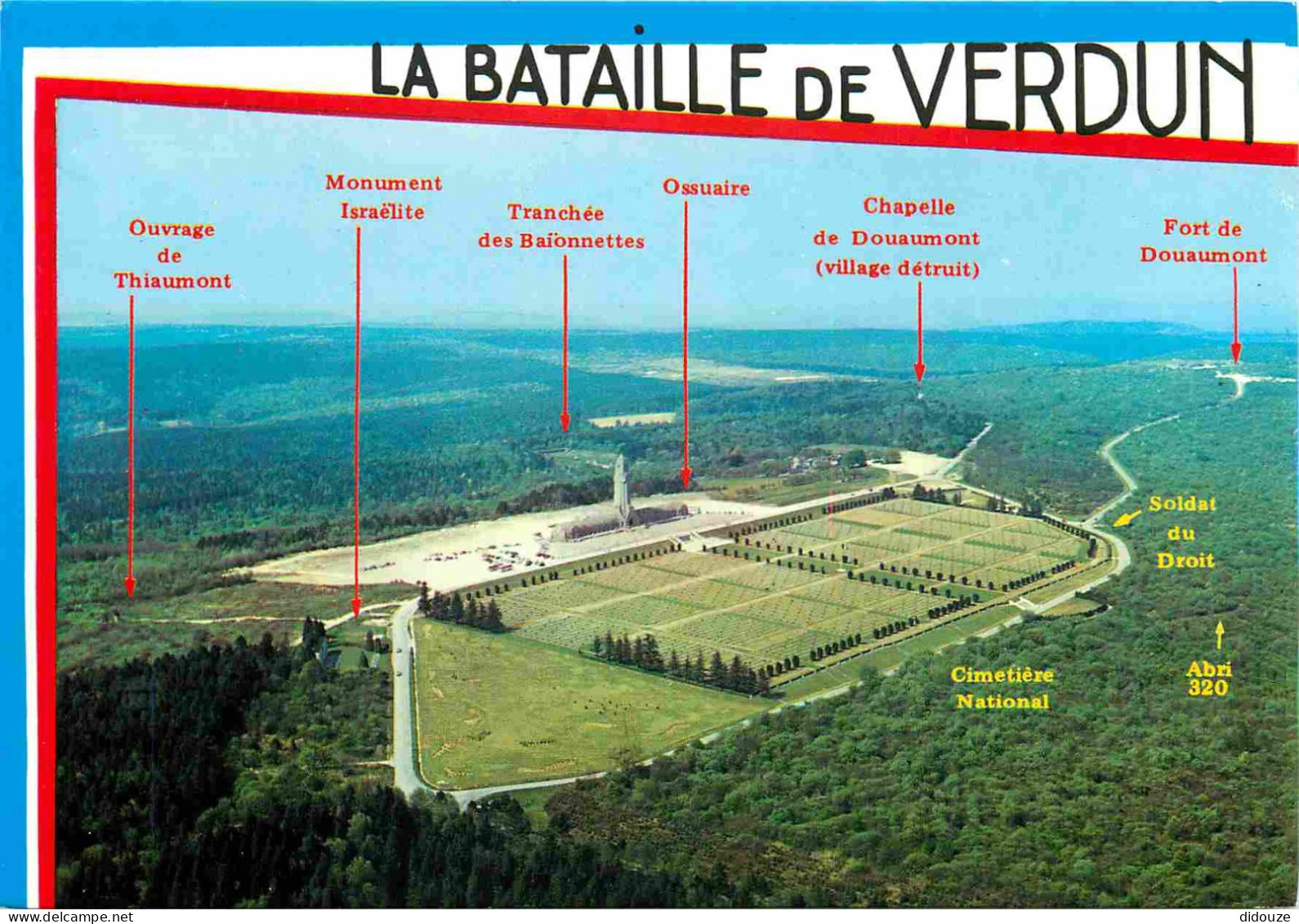 55 - Douaumont - L'Ossuaire De Douaumont - Le Cimetière National Militaire - Vue Aérienne - CPM - Voir Scans Recto-Verso - Douaumont