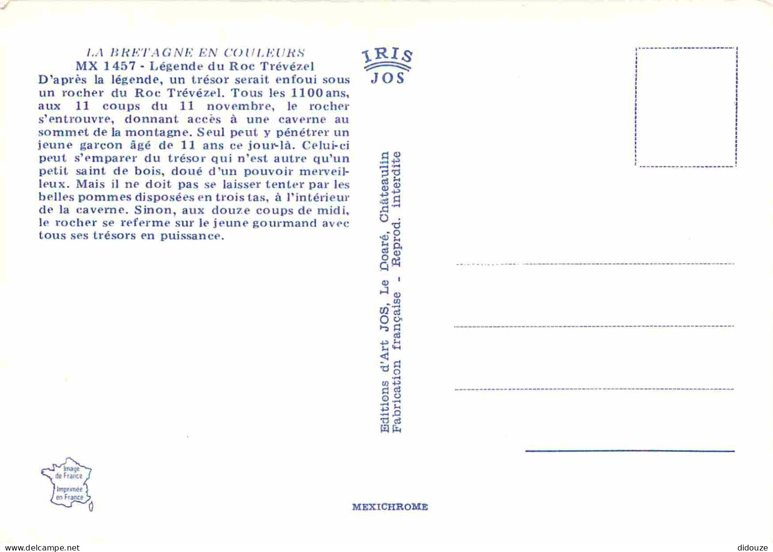 Régions - Bretagne - Légende Du Roc Trévézel - CPM - Voir Scans Recto-Verso - Bretagne