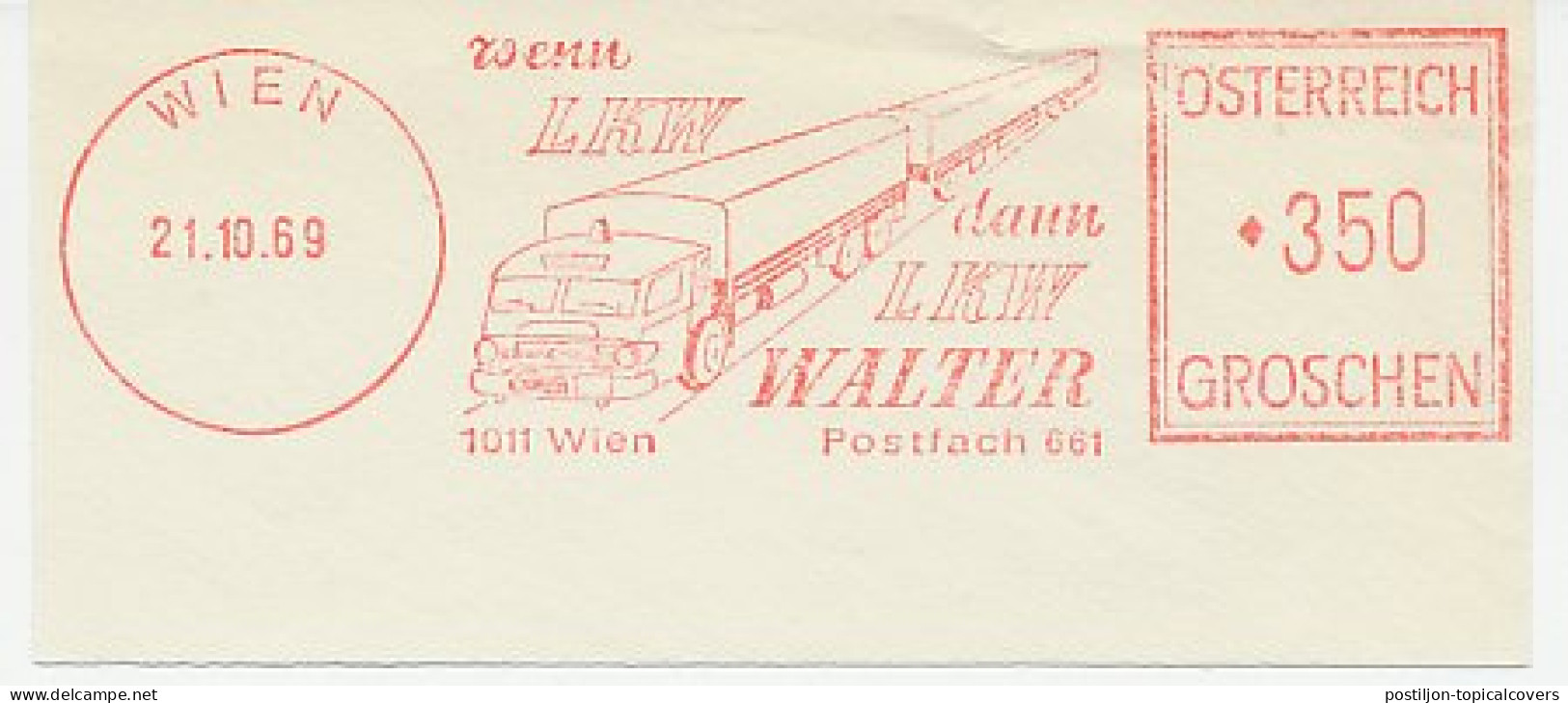 Meter Cut Austria 1969 Truck - Vrachtwagens