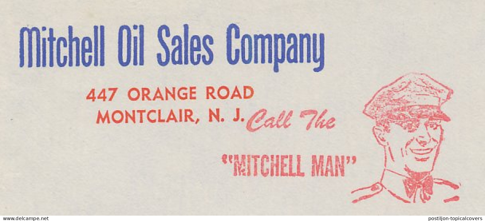 Meter Cut USA 1954 Attendant - Mitchell Oil - Altri & Non Classificati