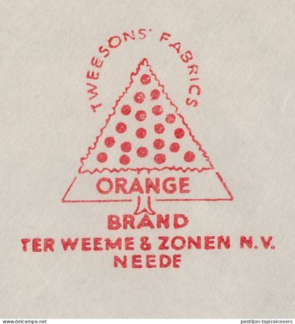 Meter Cover Netherlands 1951 Oranges - Orange Tree - Neede - Fruit