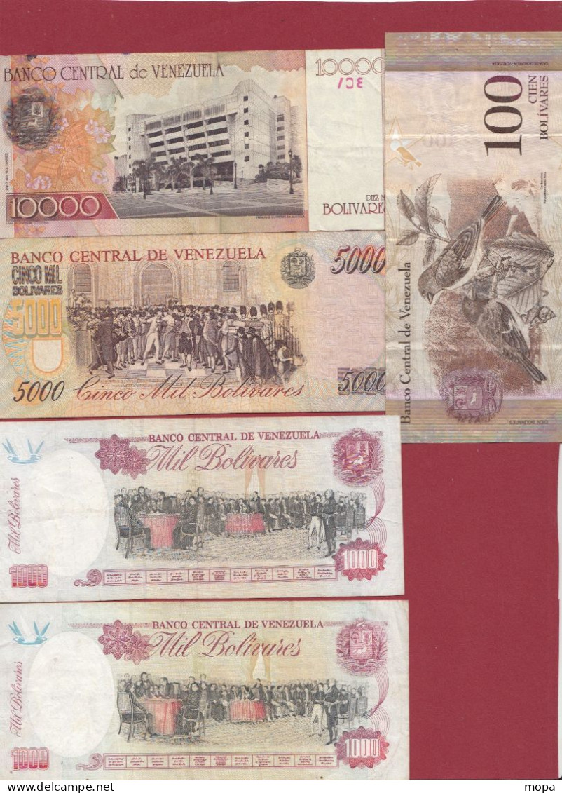 Venezuela 13 Billets Dans L 'état - Venezuela