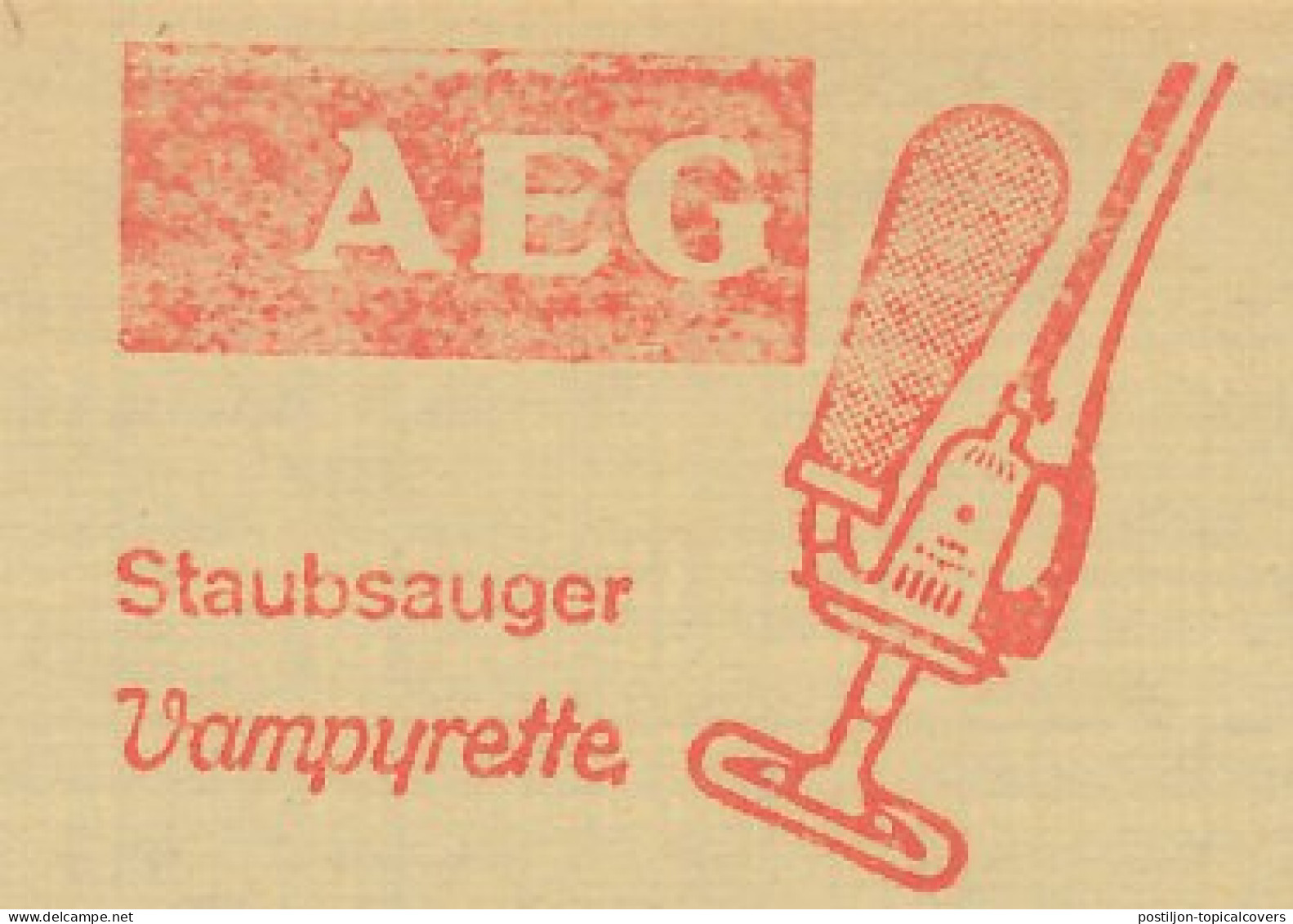 Meter Cut Germany 1960 Vacuum Cleaner - AEG - Ohne Zuordnung