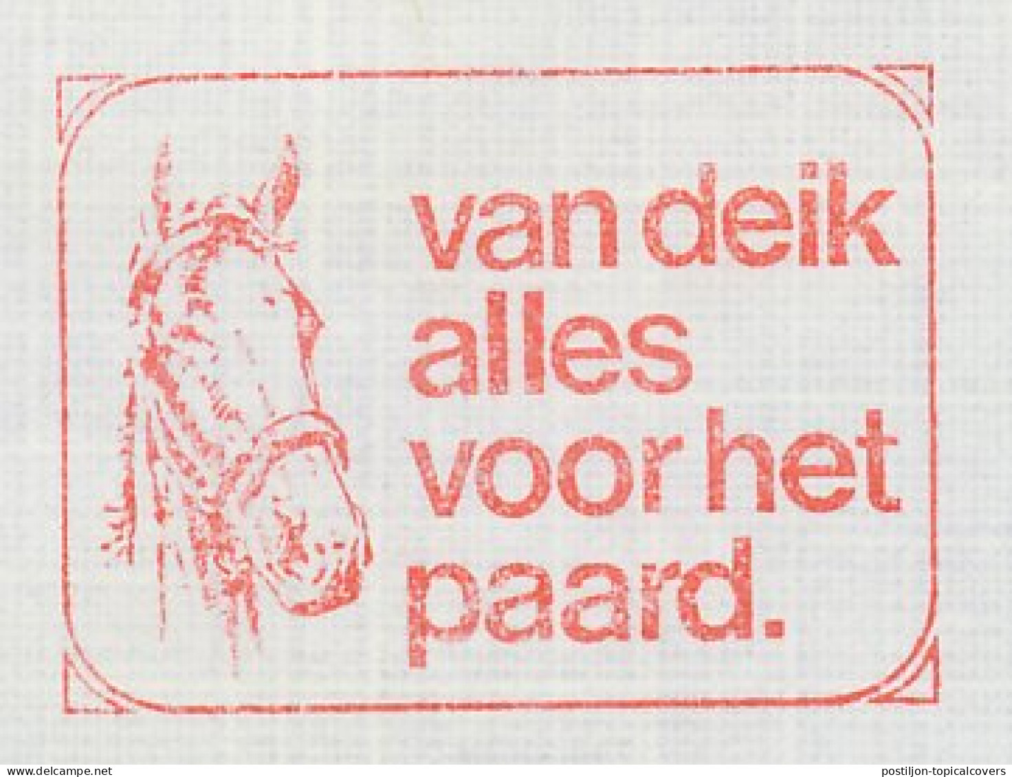 Meter Cut Netherlands 1979 Horse - Hippisme