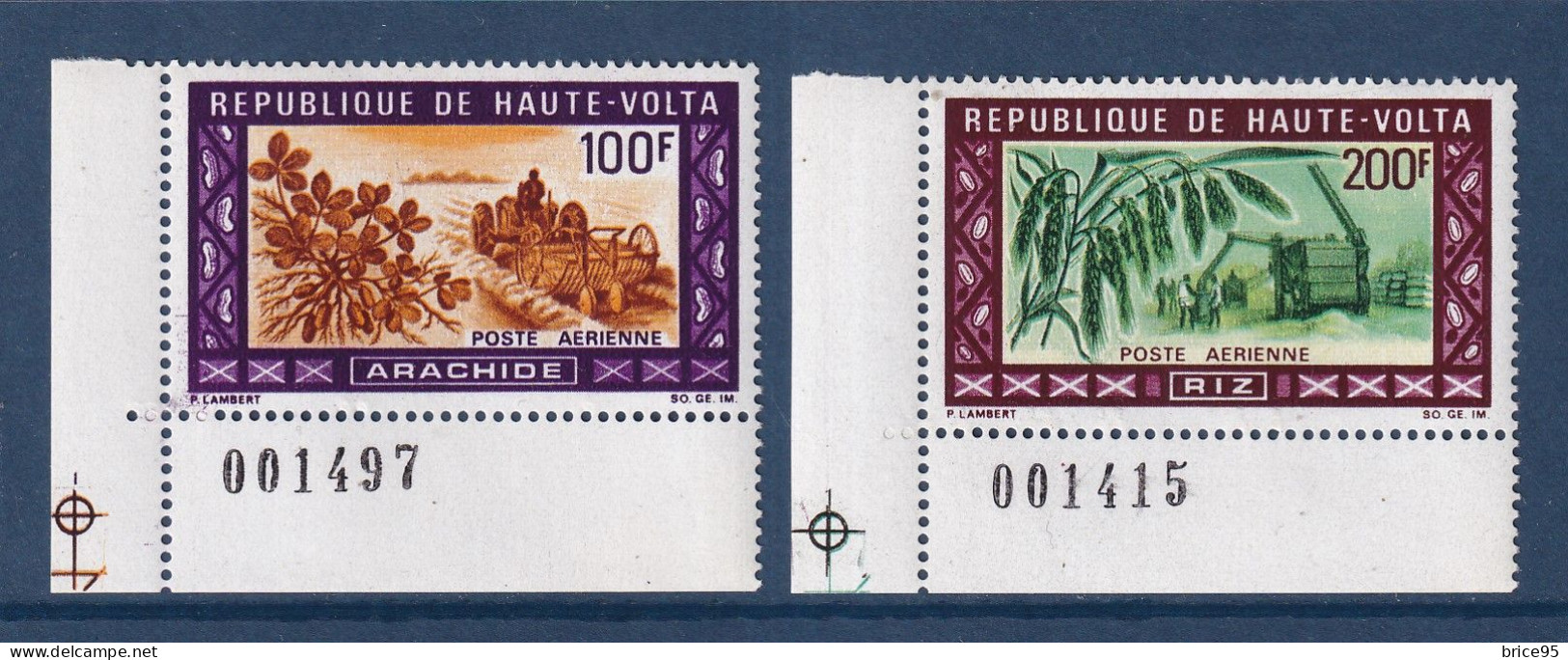 Haute Volta - YT PA N° 73 Et 74 ** - Neuf Sans Charnière - Poste Aérienne - 1969 - Upper Volta (1958-1984)